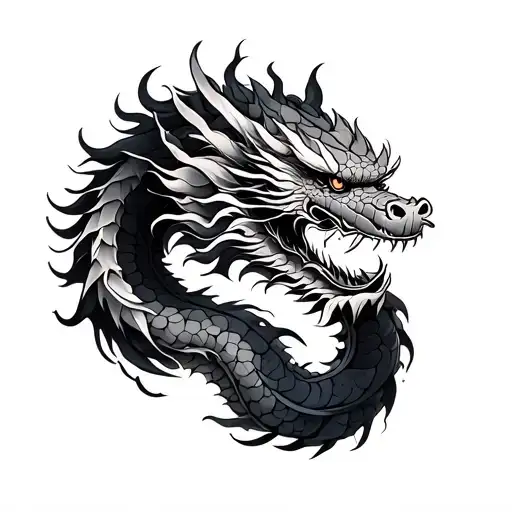 Japanese Dragon Half Sleeve