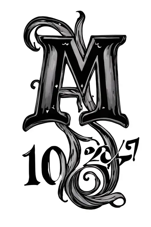 Birthday Date Written 01 10 2007 With A And M Letter