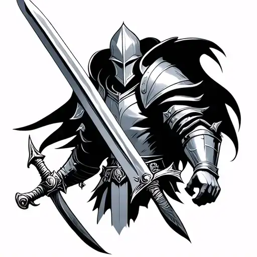 Black Knight With Sword