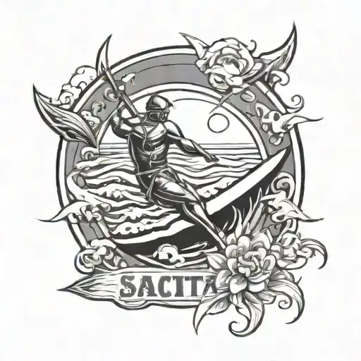 Surf Sagittarius Sign