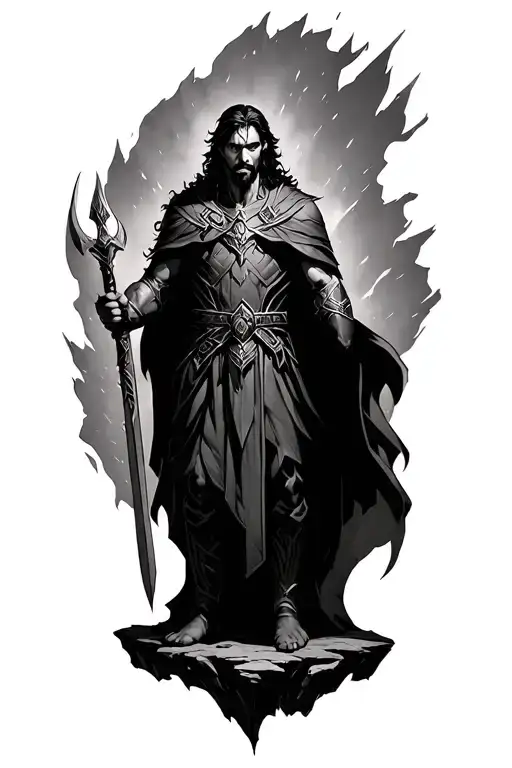 Kaladin Stormblessed Standing On The Honorchasm Edge