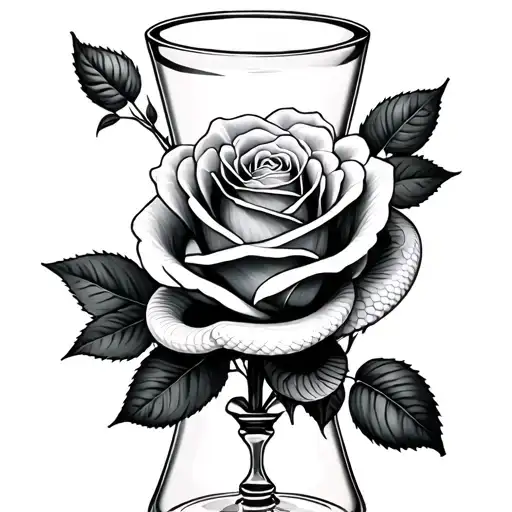 Snake Hour Glass Roses Coming