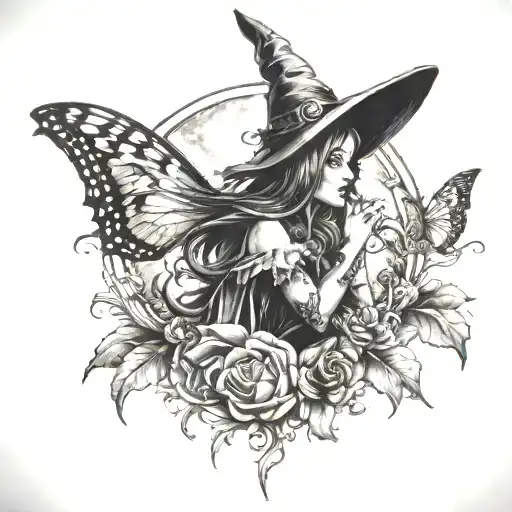 Witch Butterfly Moon
