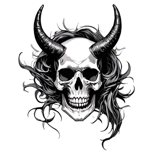 Skull With Horns
