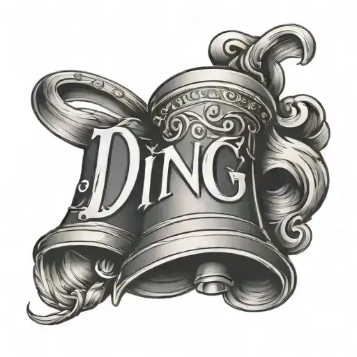The Word 'Ding' With A Bell On The 'I'