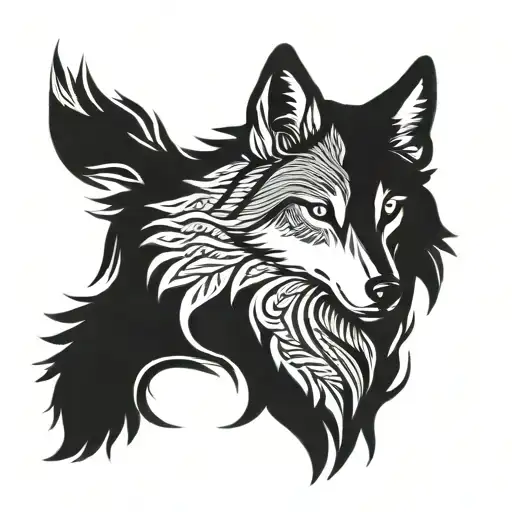 Nordic Wolf Arm Sleeve