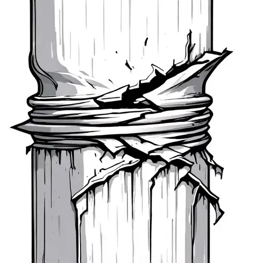 Pillar Broken In Two