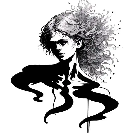 A Line In The Middle Where To Human Shadows Stand Beck To Beck