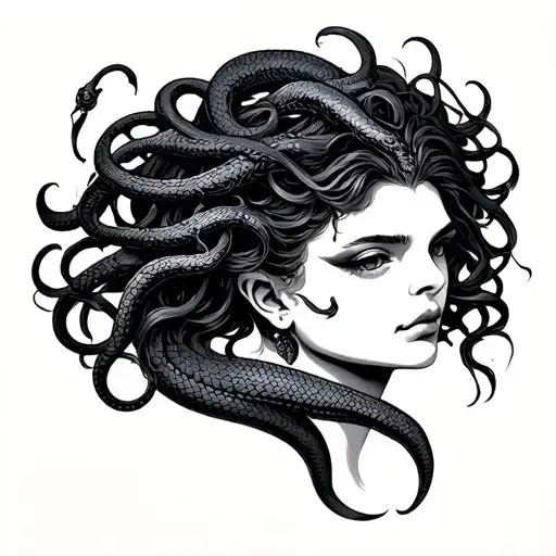 Snake-haired Medusa