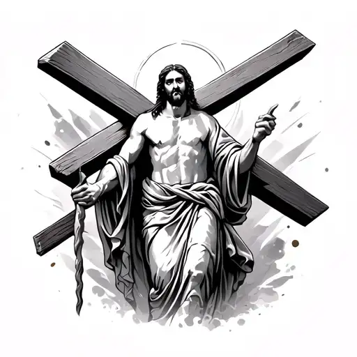 Jesus Carrying The Cross In Jerusalem