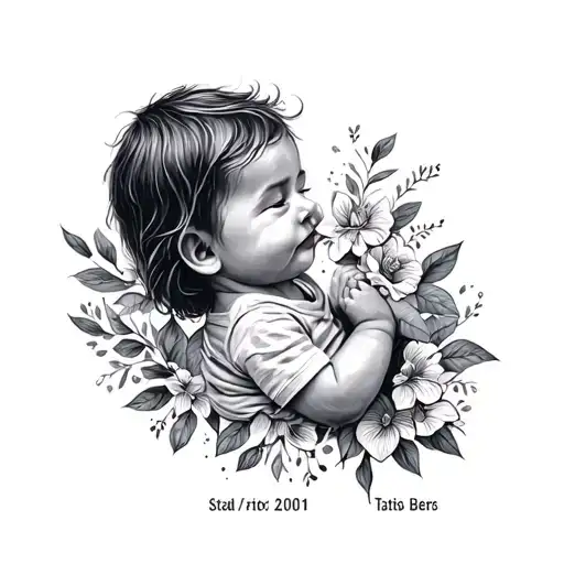 Tattoo On Wrist With Child's Date Of Birth