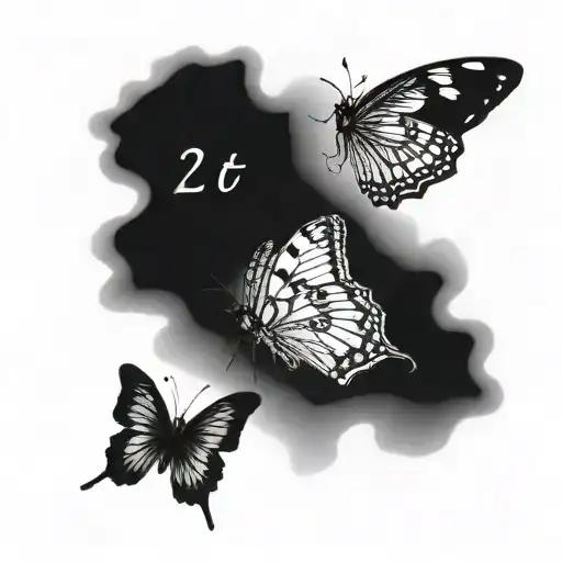 Butterfly With Date As Spine