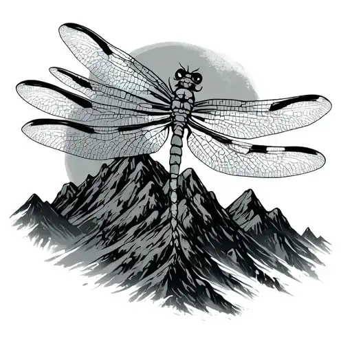 Dragonfly On Mountain Fingers