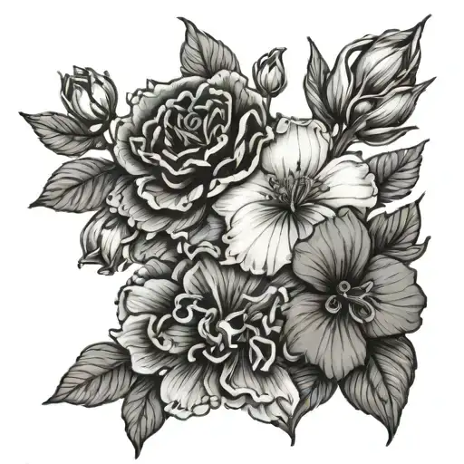 Line Of Birth Flowers