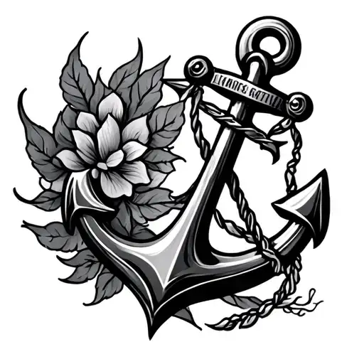 Anchor With Sic Parvis Magna