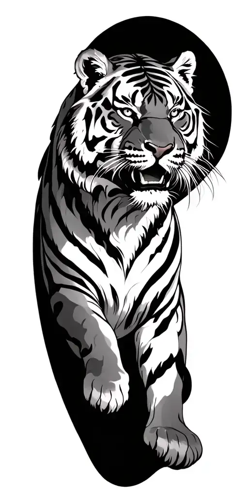 Japanese Tiger Surrounded My Mountain