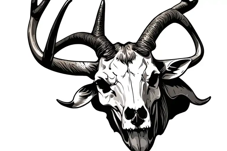 Hunting Mountain Kudu Scull Africa Continent