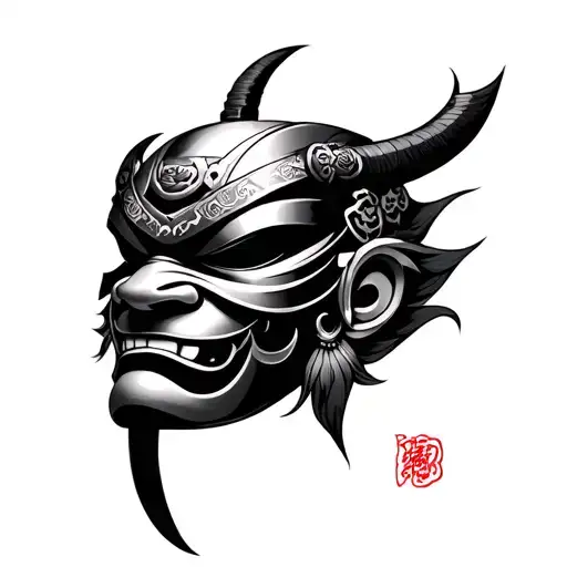 Samurai Oni Mask