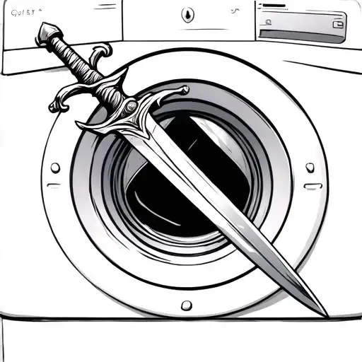 A Sword On Washer Arm