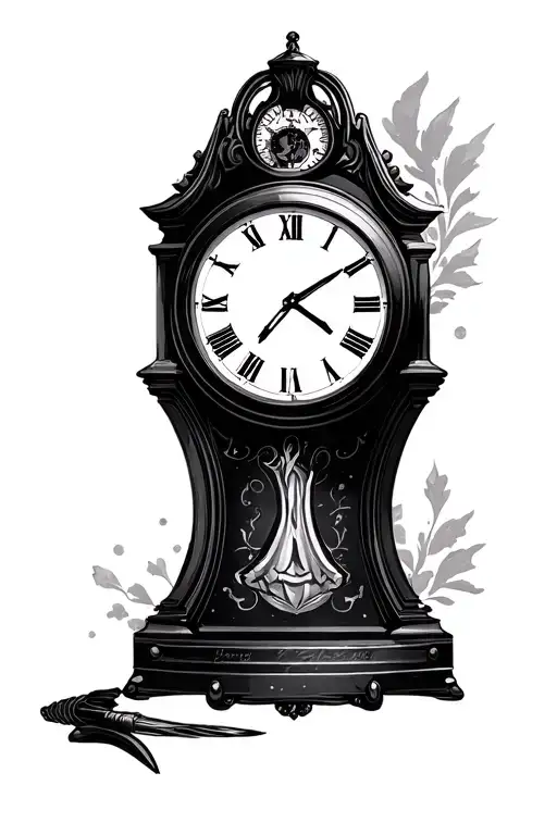 Clock With Roulette Background Winning Number 10