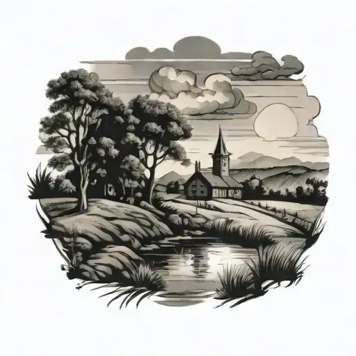 1980S Landscape Country Scene