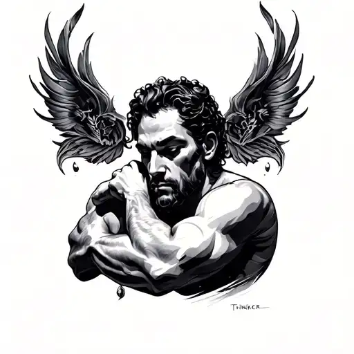 Thinker Half Sleeve Shoulder To Bicep