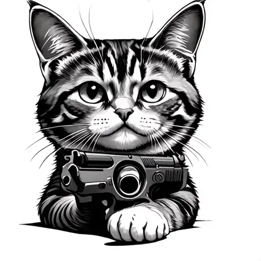 Cat With A Gun