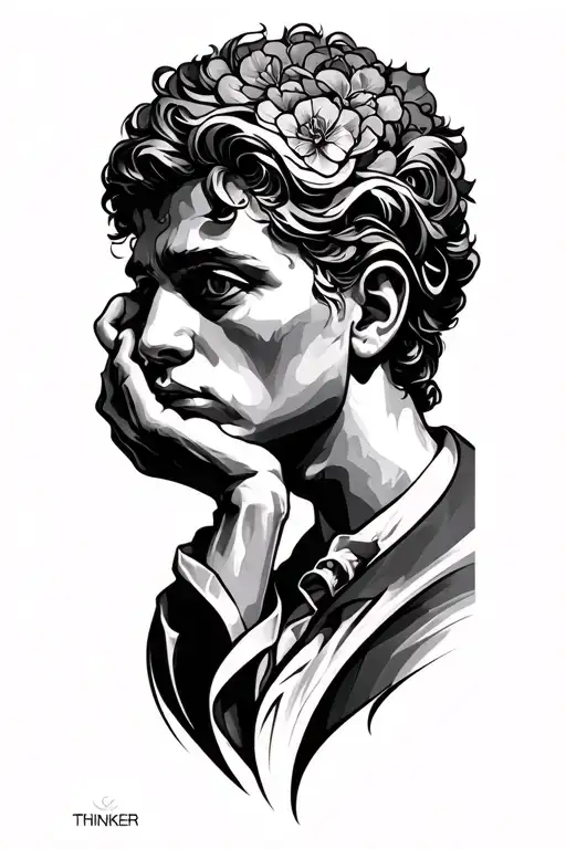 Thinker Half Sleeve Shoulder To Bicep