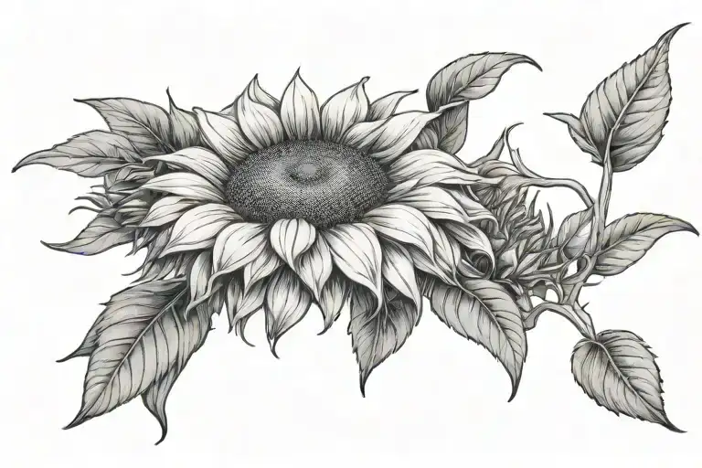 Sunflower Blooming
