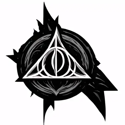 Deathly Hallows Symbol Intertwined