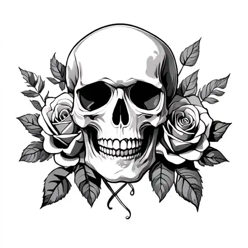 Skull And Roses