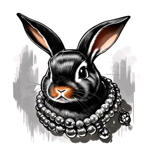 Bad Bunny Holdin Beaded Necklace
