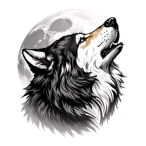 Wolf Howling At The Moon