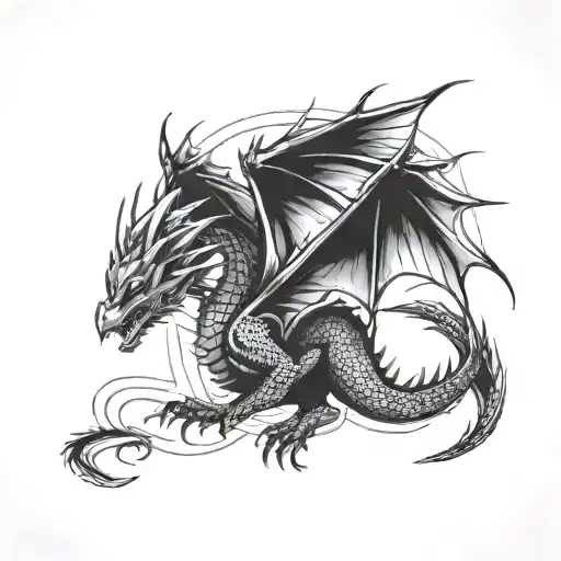 Simple Dragon Flying