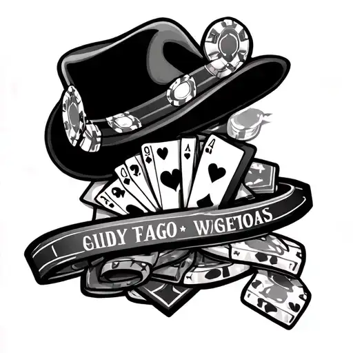 Gambling And Vegas Carved Stone Full Sleeve