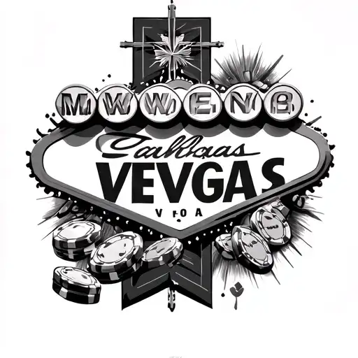 Gambling And Vegas Sign Full Sleeve