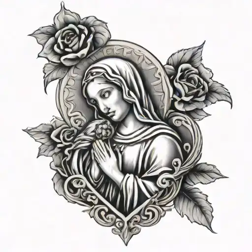 Virgin Mary Heart Of Mary