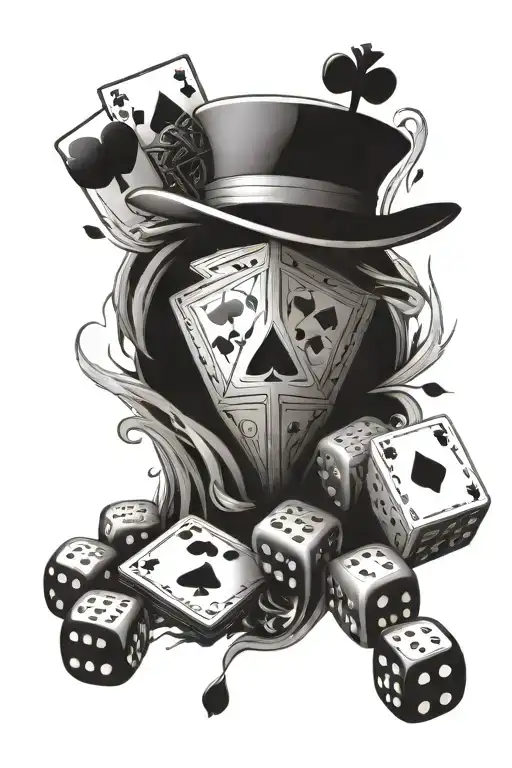 Poker Cards And Dice