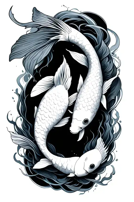 Koi Fish Transforming