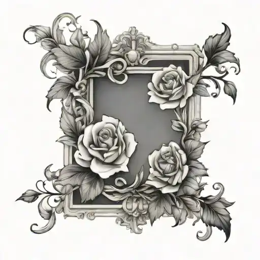 Floral Frame Book