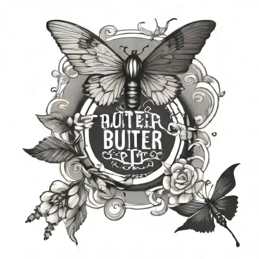 Use The Word Butter And The Word Fly In A Circle And Then Add Wings Around Or On The Word Fly