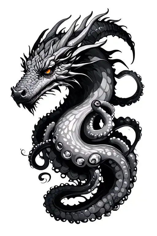 Octopus And A Dragon