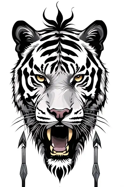 Tiger And Arrows