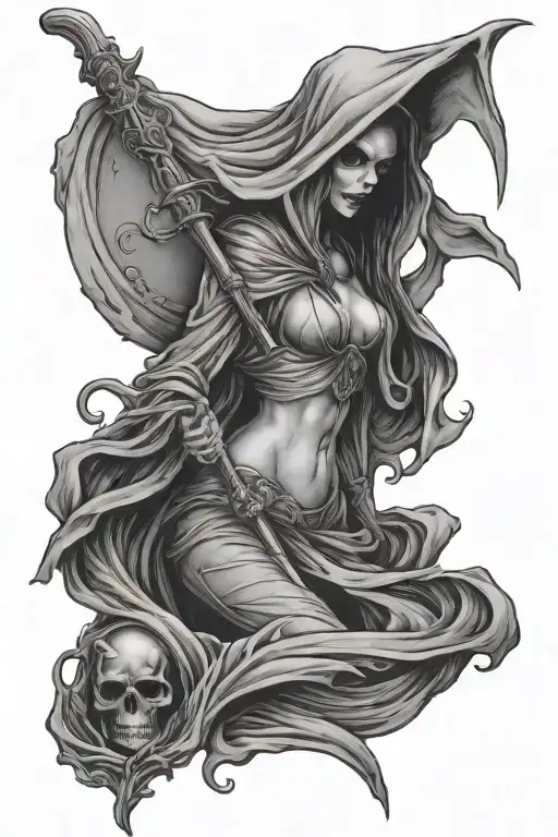 Sexy Female Grim Reaper
