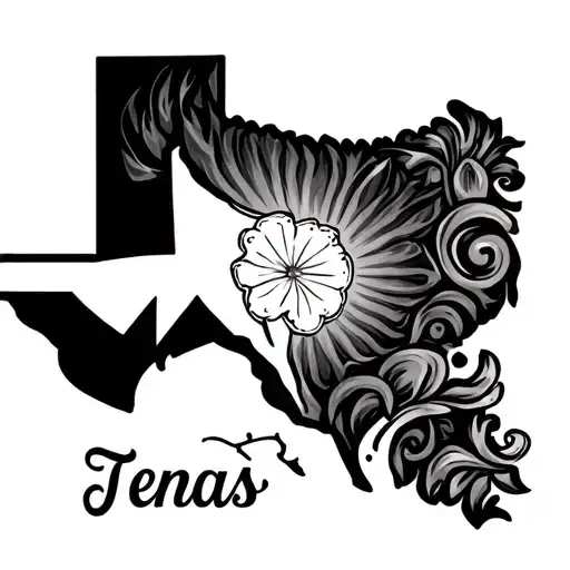 Texas State Shape Outline