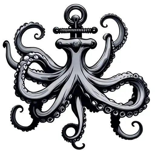 Us Navy Octopus Anchor Intertwined