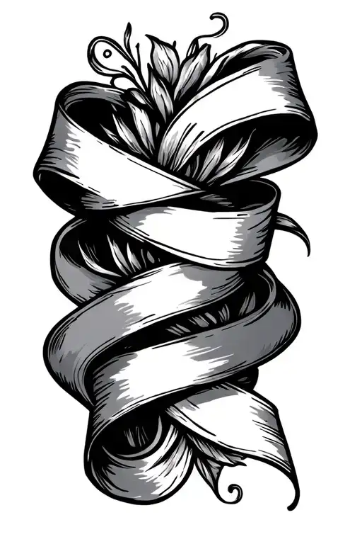 Aria 06-09-2018 Forearm Tattoo With Ribbon