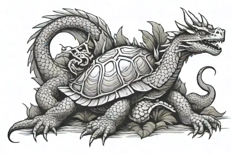 Dragon And Turtle