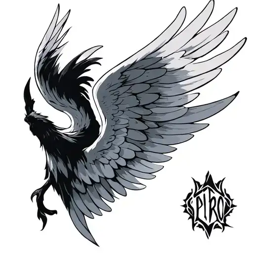 Dum Spiro Spero With One Wing Attached