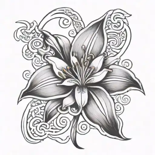 Lily Flower Celtic
